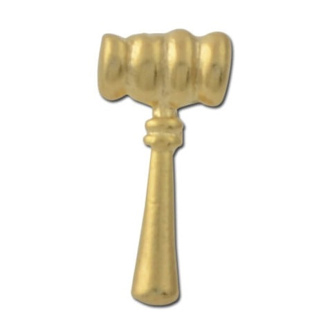 Gavel Lapel Pin