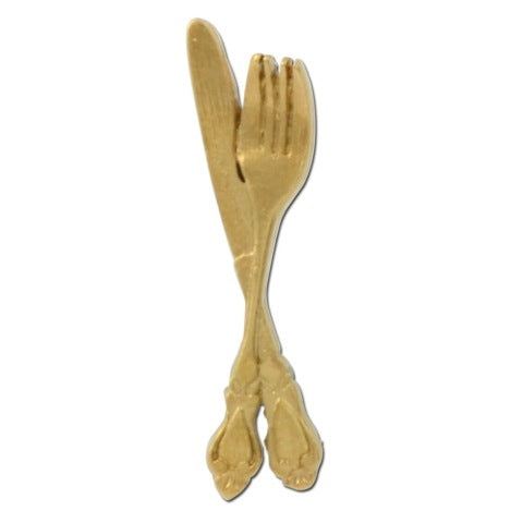 Fork and Knife Lapel Pin