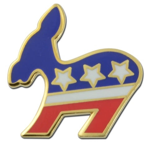 Democrat Donkey Lapel Pin