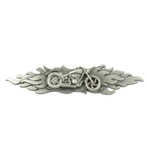 Flames Motorcycle Lapel Pin