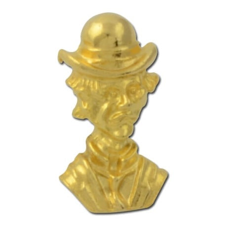 Man in Hat Lapel Pin
