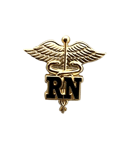 Registered Nurse Caduceus Lapel Pin