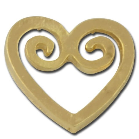 Heart Swirl Lapel Pin