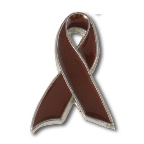 Brown Awareness Ribbon Lapel Pin