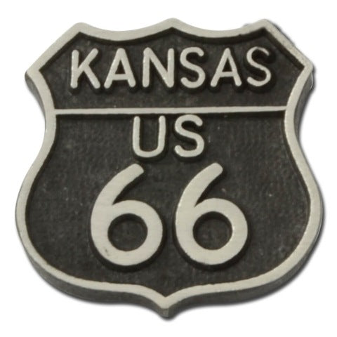 US Route 66 Kansas Lapel Pin