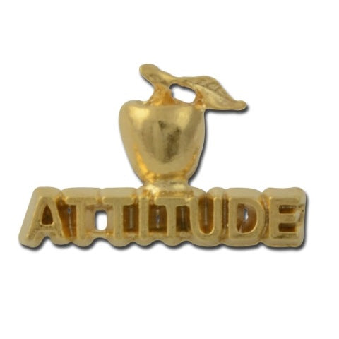 Attitude with Apple Lapel Pin