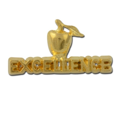 Excellence with Apple Lapel Pin – PinSource