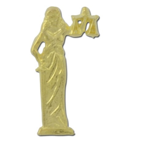 Lady of Justice Lapel Pin