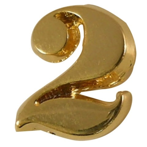 Number 2 Lapel Pin