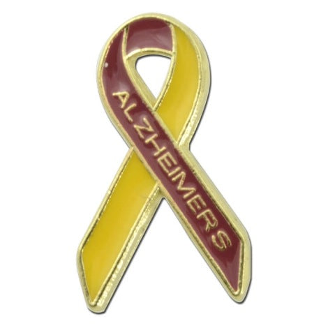 Alzheimers Awareness Ribbon Lapel Pin