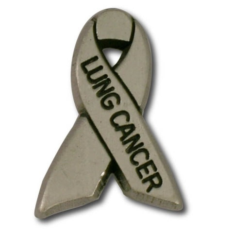 Lung Cancer Awareness Ribbon Lapel Pin