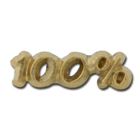 100% Lapel Pin