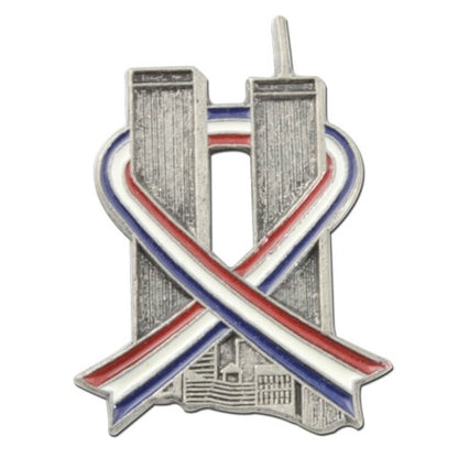 RWB Twin Towers Lapel Pin