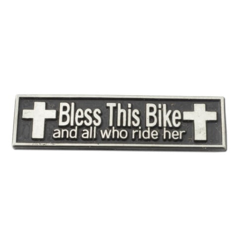 Bless This Bike and All Who Ride Her Lapel Pin