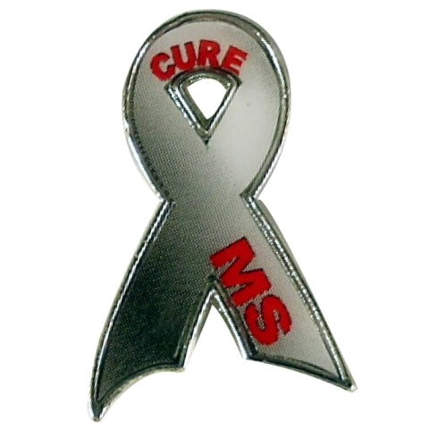 Cure MS Ribbon Lapel Pin