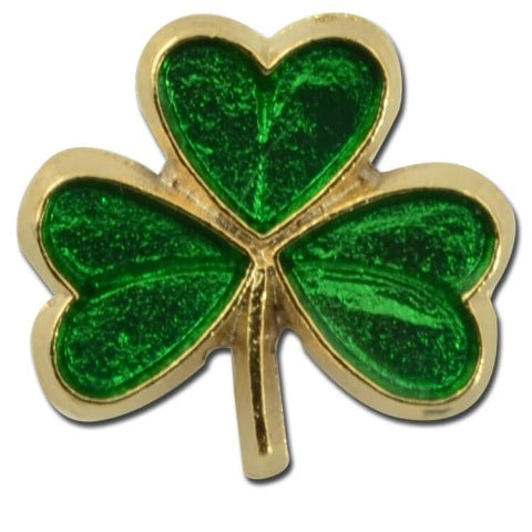 Green Clover Lapel Pin