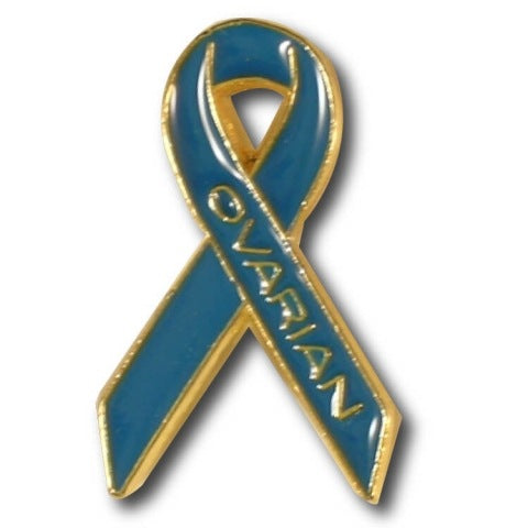 Ovarian Cancer Awareness Ribbon Lapel Pin