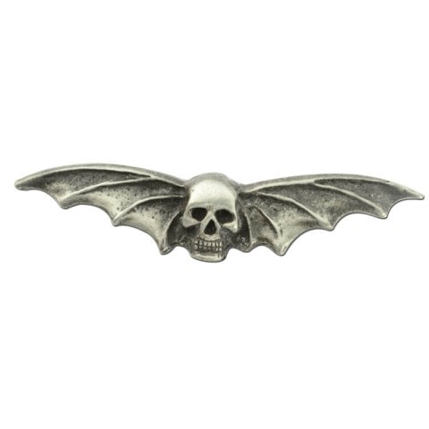 Skull with Wings Lapel Pin