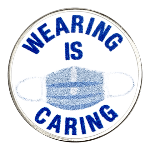 Wearing Is Caring Lapel Pin