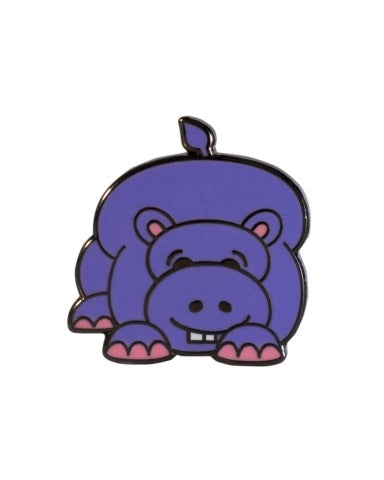 Purple Hippo Lapel Pin