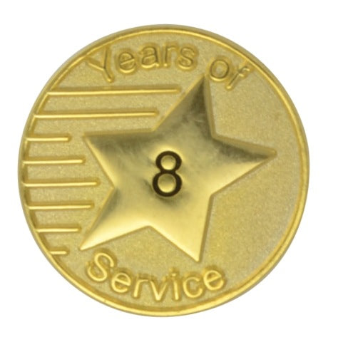 Stock Years of Service Lapel Pin